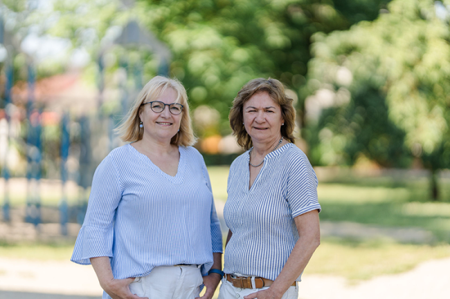 Foto: Leitung Regina Kasper und Stellvertreterin Heidi Waidhas